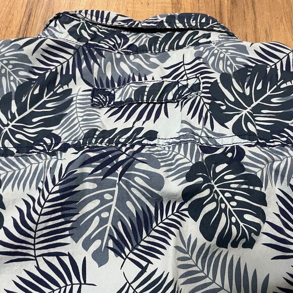 Duluth Trading Short Sleeve Leaf Floral Hawaiian Print Button Shirt Men’s 3XL - Picture 9 of 9